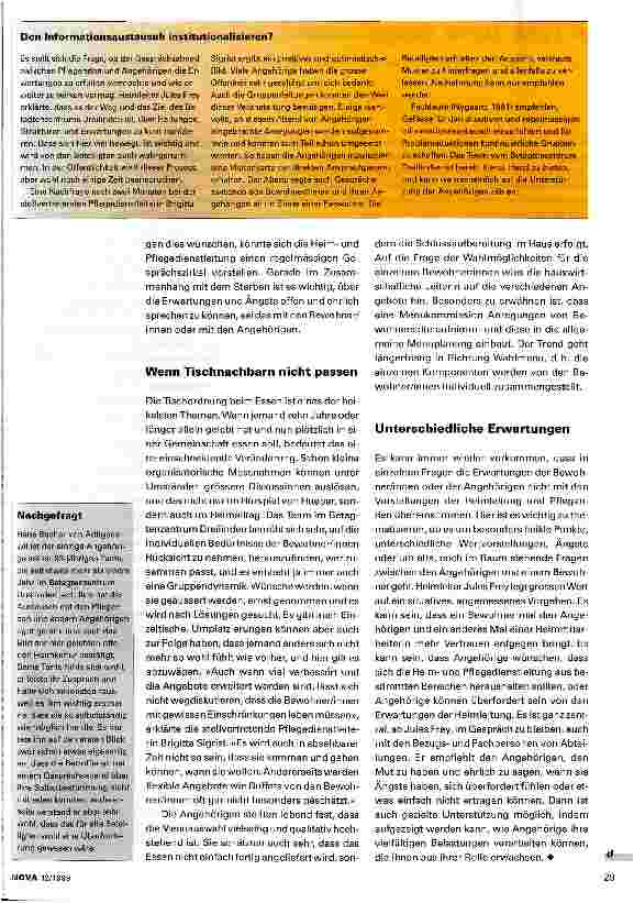 Vorschauseite 2: Pflegende und Angehörige im Dialog
