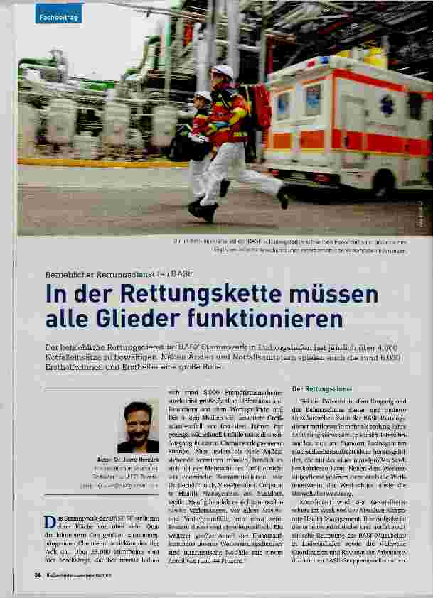 Vorschauseite 1: In der Rettungskette müssen alle Glieder funktionieren