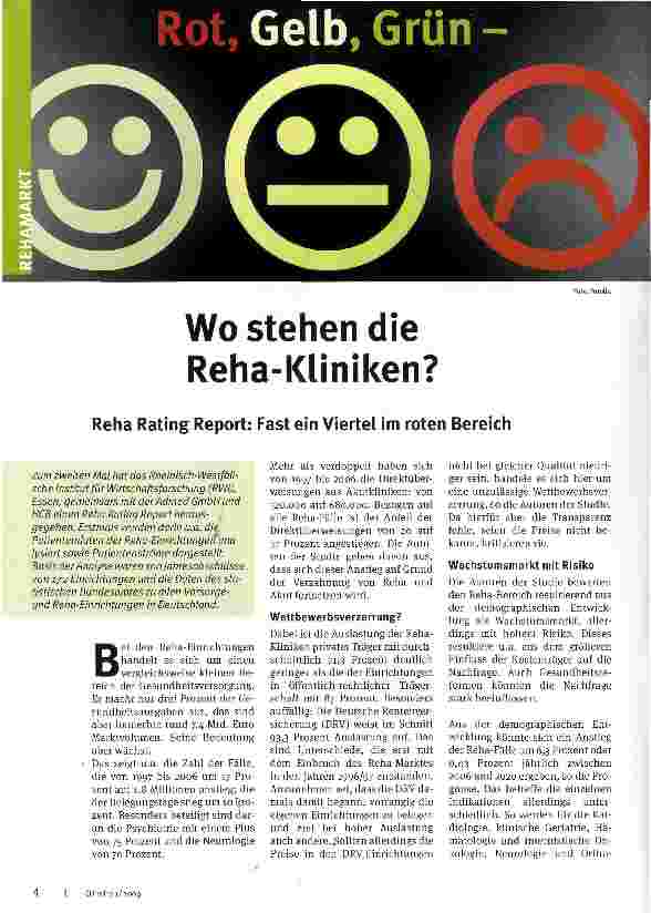 Vorschauseite 1: Wo stehen die Rena-Kliniken?