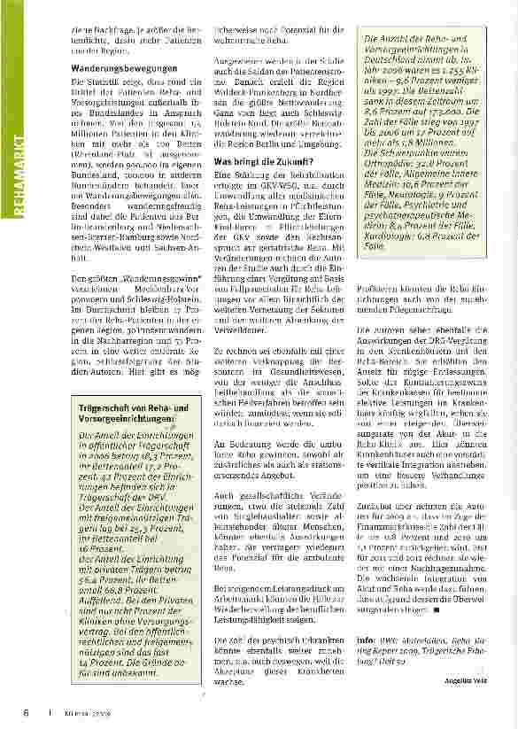 Vorschauseite 3: Wo stehen die Rena-Kliniken?