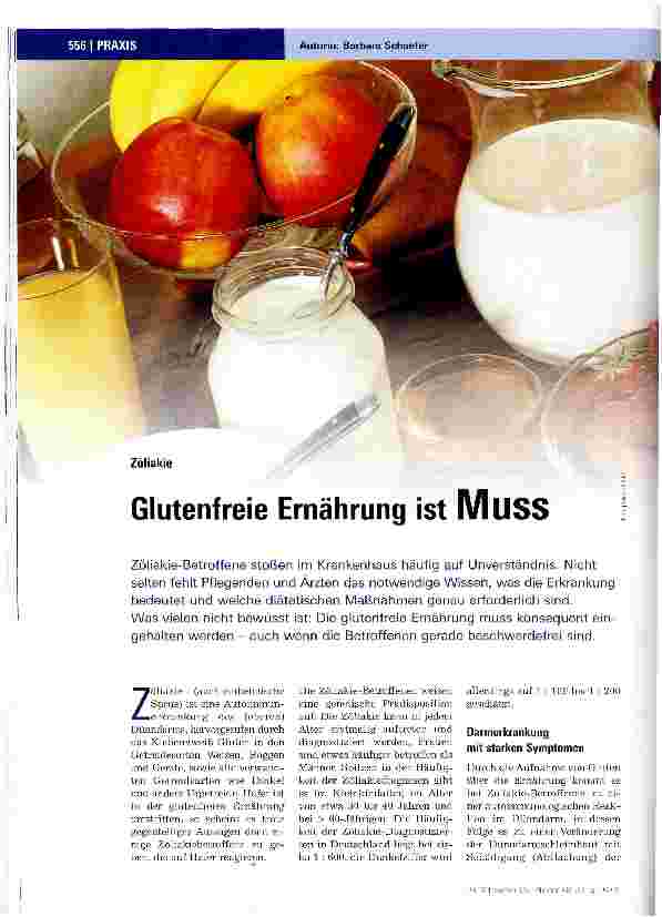 Vorschauseite 1: Glutenfreie Ernährung ist MUSS