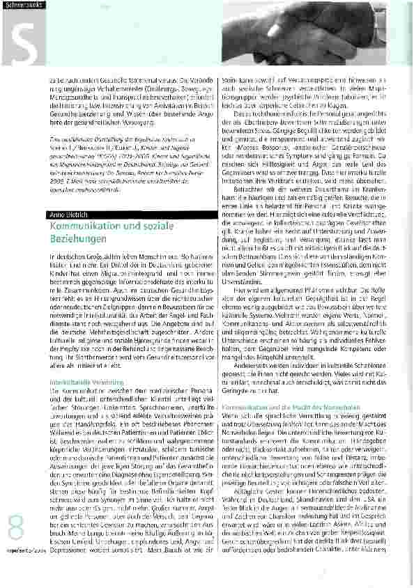 Vorschauseite 1: Kommunikation und soziale Beziehungen