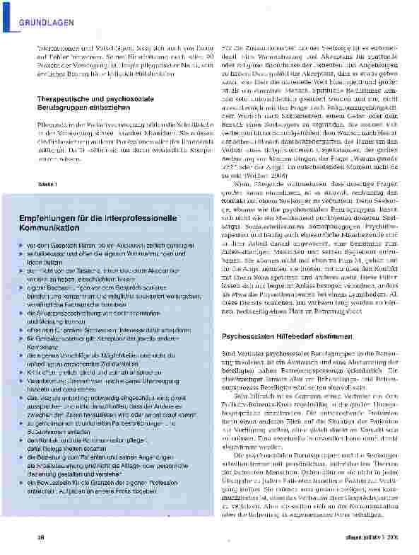 Vorschauseite 3: Interprofessionell im Gespräch