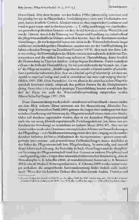 Vorschauseite 5: Einige Bemerkungen zur Theoriediskussion in der Pfiegewissenschaft
