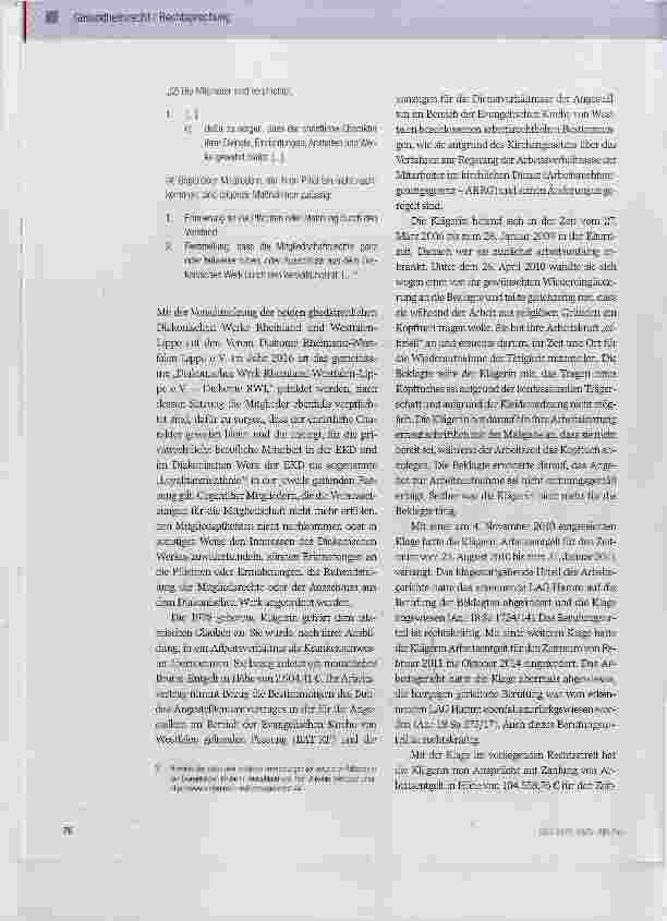 Vorschauseite 2: Verbot des Tragens eines Kopftuches