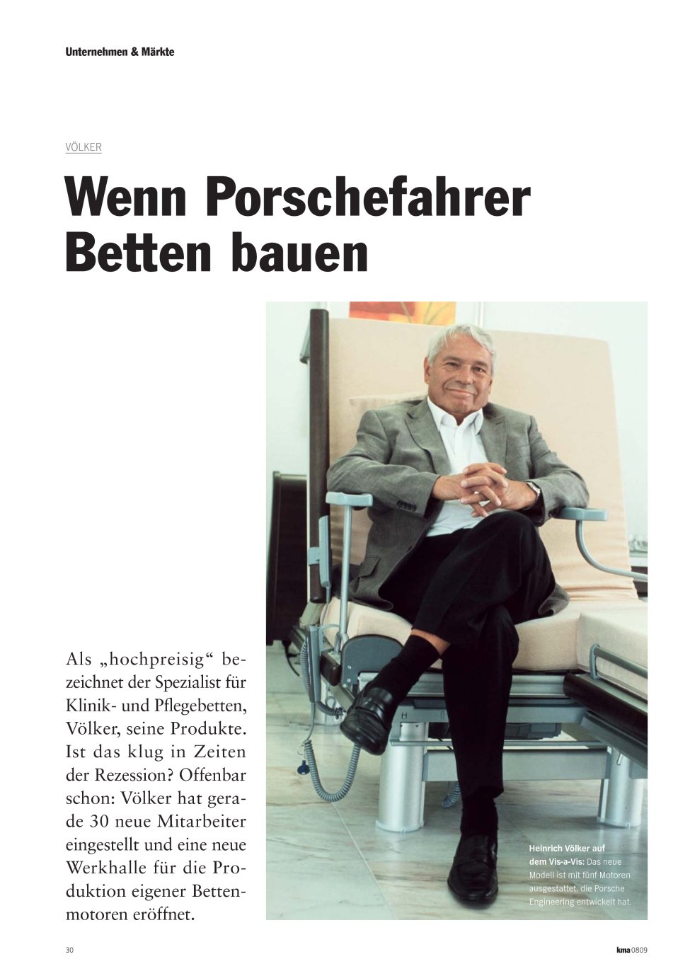 Vorschauseite 1: Wenn Porschefahrer Betten bauen