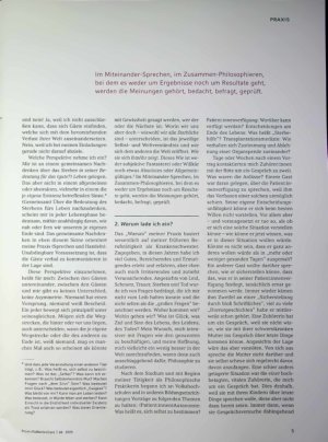 Vorschauseite 2: Mit Sterbenden philosophieren - Sterbliche philosophieren Das Warum und Wie einer Philosophischen Praxis