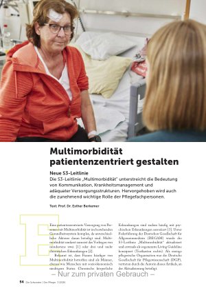 Vorschauseite 1: Multimorbidität patientenzentriert gestalten