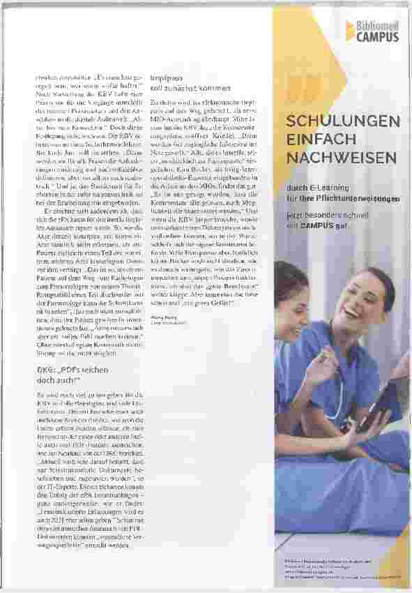 Vorschauseite 4: Elektronische Patientenakte. Gutes Benehmen.