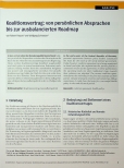 Vorschauseite 1: Koalitionsvertrag: von persönlichen Absprachen bis zur ausbalancierten Roadmap