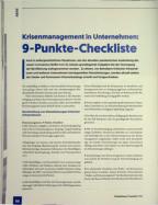 Vorschauseite 1: Krisenmanagement in Unternehmen: 9-Punkte-Checkliste