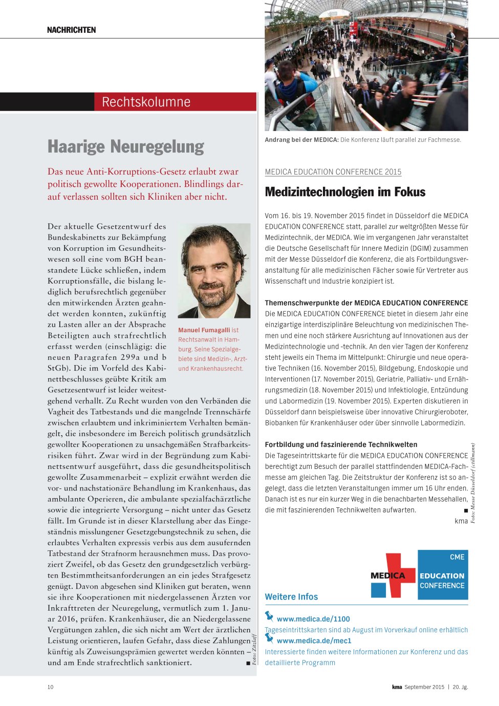 Vorschauseite 1: Haarige Neuregelung
