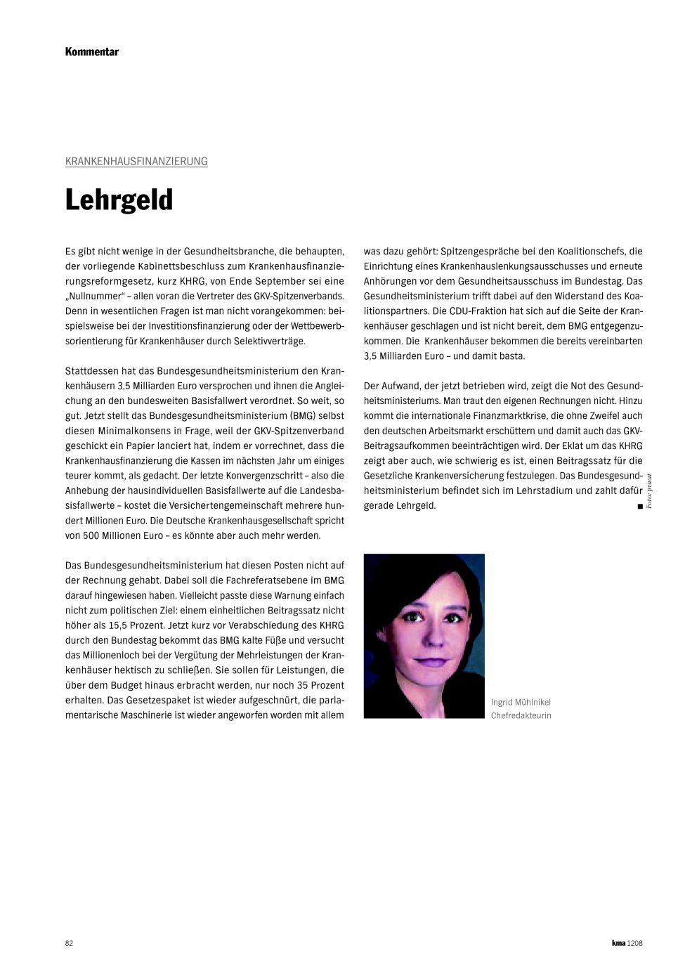 Vorschauseite 1: Lehrgeld