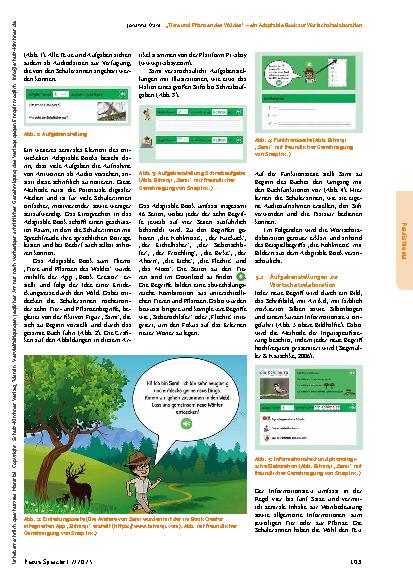 Vorschauseite 2: „Tiere und Pflanzen des Waldes“ – ein Adaptable Book zur Wortschatzelaboration