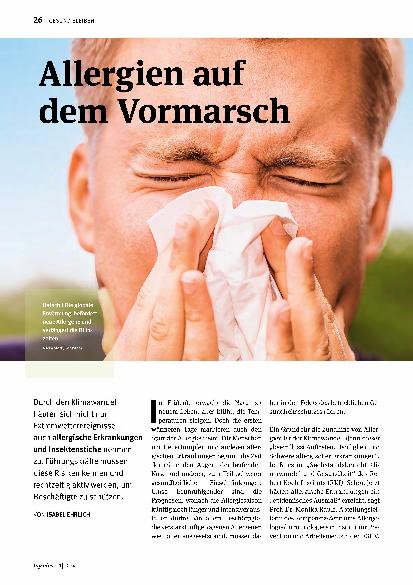 Vorschauseite 1: Allergien auf dem Vormarsch
