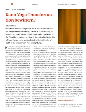 Vorschauseite 1: Kann Yoga Transformation bewirken?