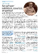 Vorschauseite 1: Georg Feuser – solidarisch, standfest, empathisch