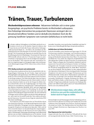 Vorschauseite 1: Tränen, Trauer, Turbulenzen