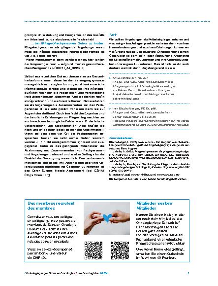 Vorschauseite 3: Angehörige im Blick Welche Herausforderungen haben sie – wie können wir sie unterstützen?