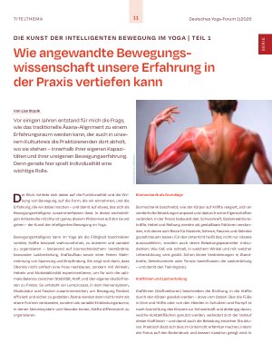 Vorschauseite 1: Wie angewandte Bewegungswissenschaft unsere Erfahrung in der Praxis vertiefen kann