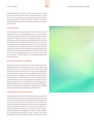 Vorschauseite 2: Wie angewandte Bewegungswissenschaft unsere Erfahrung in der Praxis vertiefen kann