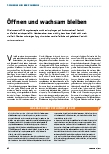 Vorschauseite 1: Öffnen und wachsam bleiben