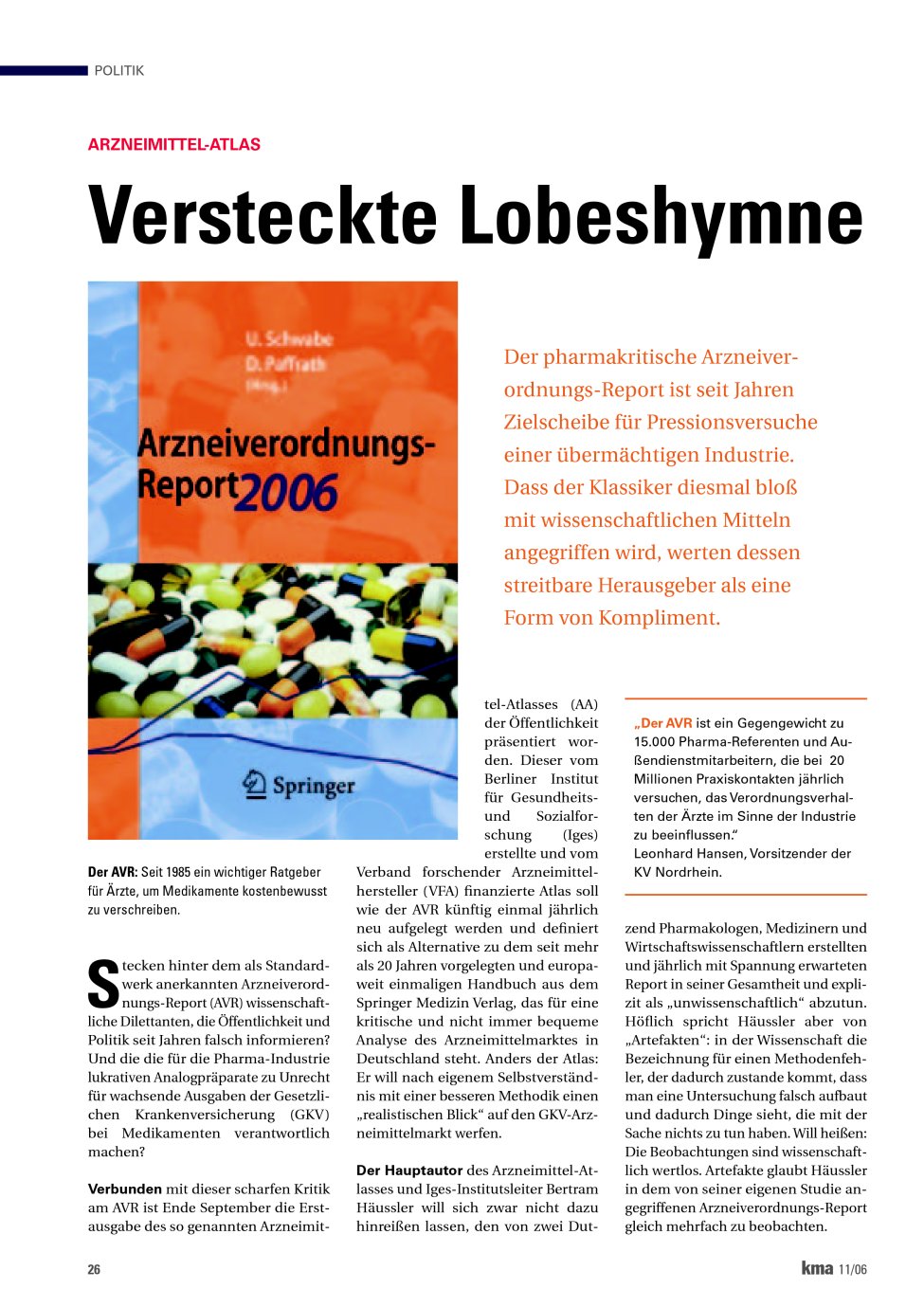 Vorschauseite 1: Versteckte Lobeshymne