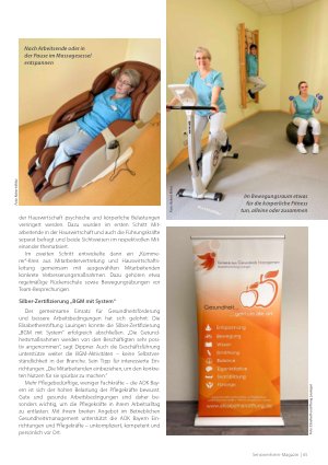 Vorschauseite 2: Gemeinsam erfolgreich für mehr Gesundheit am Arbeitsplatz