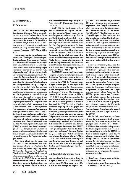 Vorschauseite 2: Ständige Impfkommission: Institutioneller Rahmen, Methodik, gesellschaftspolitische Herausforderungen und Reformbedarf