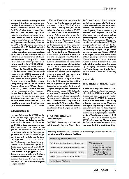 Vorschauseite 5: Ständige Impfkommission: Institutioneller Rahmen, Methodik, gesellschaftspolitische Herausforderungen und Reformbedarf