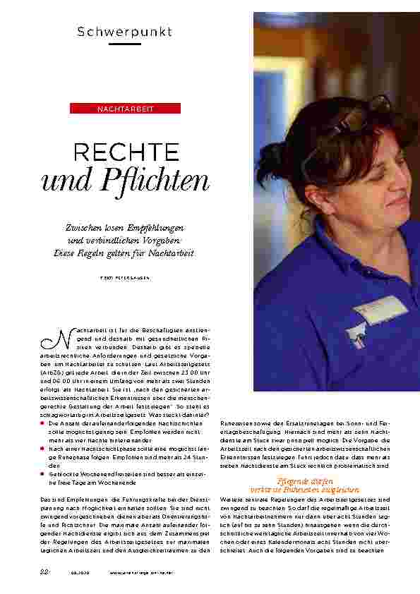 Vorschauseite 1: RECHTE und Pflichten