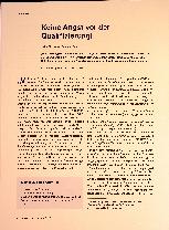 Vorschauseite 1: Keine Angst vor der Qualifizierung!