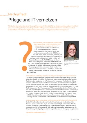 Vorschauseite 1: Pflege und IT vernetzen