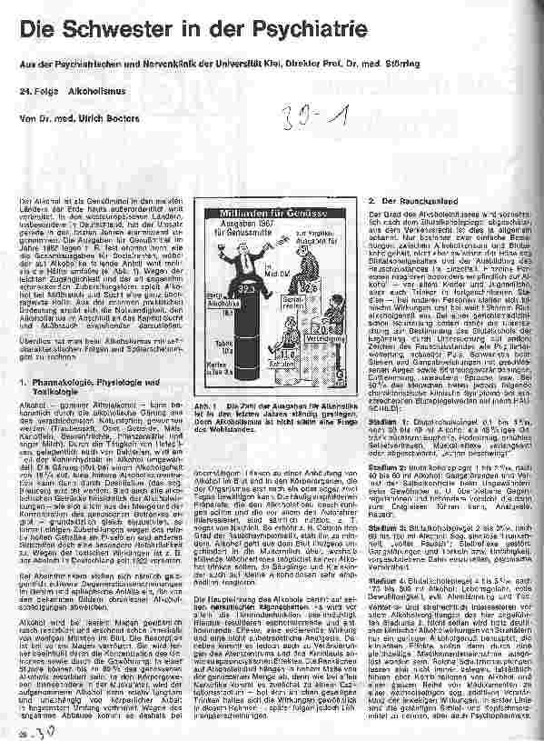 Vorschauseite 1: Die Schwester in der Psychiatrie 24. Folge: Alkoholismus