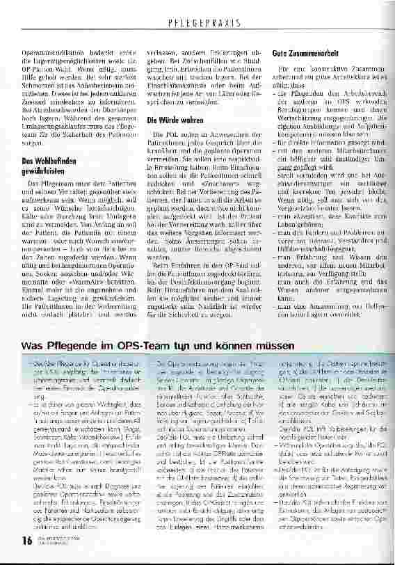 Vorschauseite 3: Die Lagerung vor der Operation von A bis Z richtig
