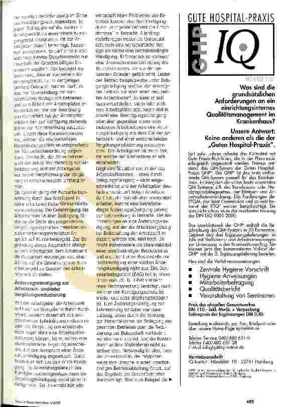 Vorschauseite 3: Personalkosten optimieren... ...mit Hilfe arbeitsrechtlicher Instrumentarien