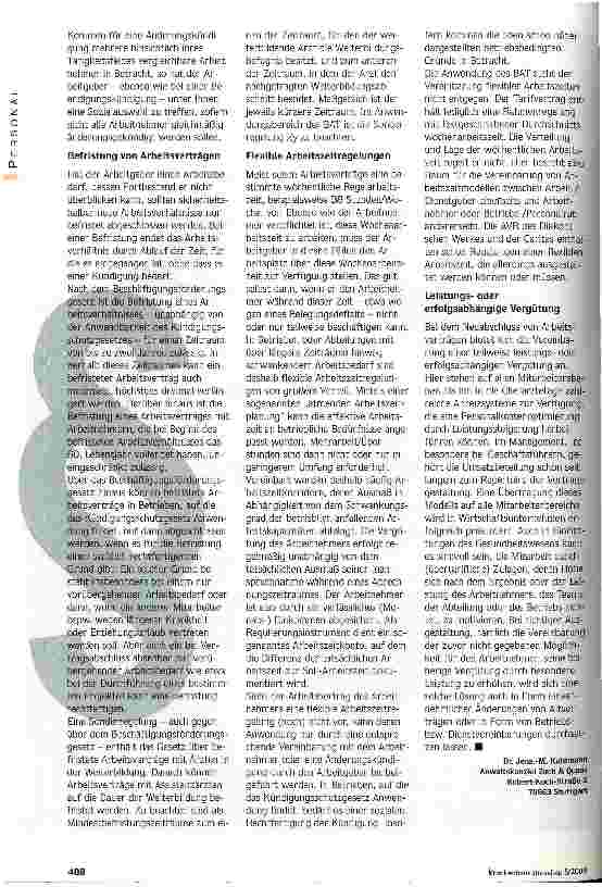 Vorschauseite 5: Personalkosten optimieren... ...mit Hilfe arbeitsrechtlicher Instrumentarien