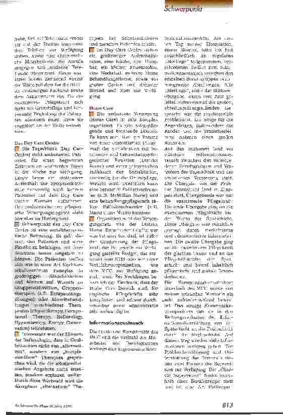 Vorschauseite 4: Hospice and Palliative Care in Großbritannien Bericht über ein Studienseminar