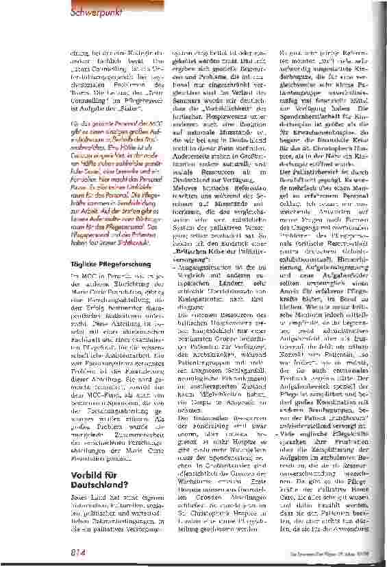 Vorschauseite 5: Hospice and Palliative Care in Großbritannien Bericht über ein Studienseminar