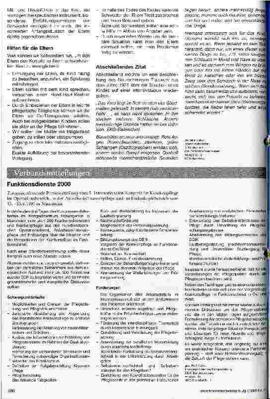 Vorschauseite 2: Welche Maßnahmen der Intensivschwester tragen entscheidend zur Gesundung des Frühgeborenen bei?