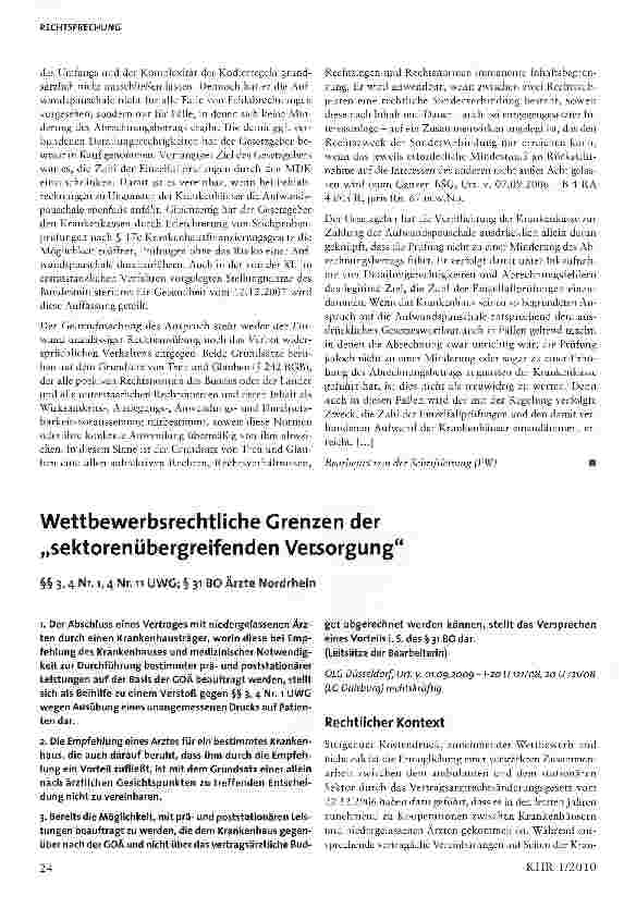 Vorschauseite 3: Zahlung der Aufwandspauschale nach § 275 Abs. ic Satz 3 SGB V bei fehlerhafter Kodierung