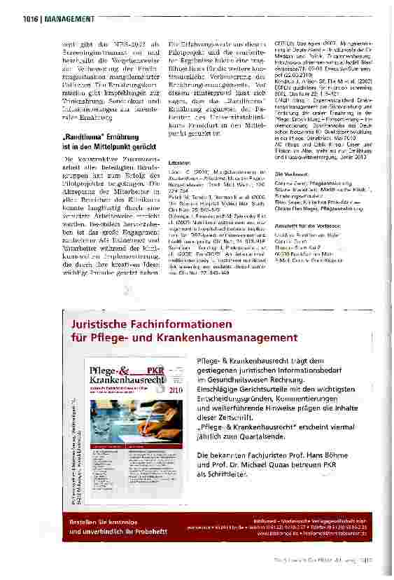 Vorschauseite 5: Gemeinsam gegen Mangelernährung