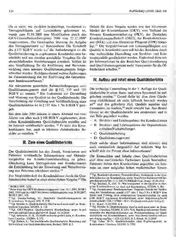 Vorschauseite 2: Der Krankenhaus-Qualitätsbericht als Instrument zur Patienteninformation