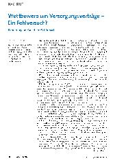 Vorschauseite 1: Wettbewerb um Versorgungsverträge - Ein Fehlversuch? Erinnerung an Karl-Heinz Schönbach
