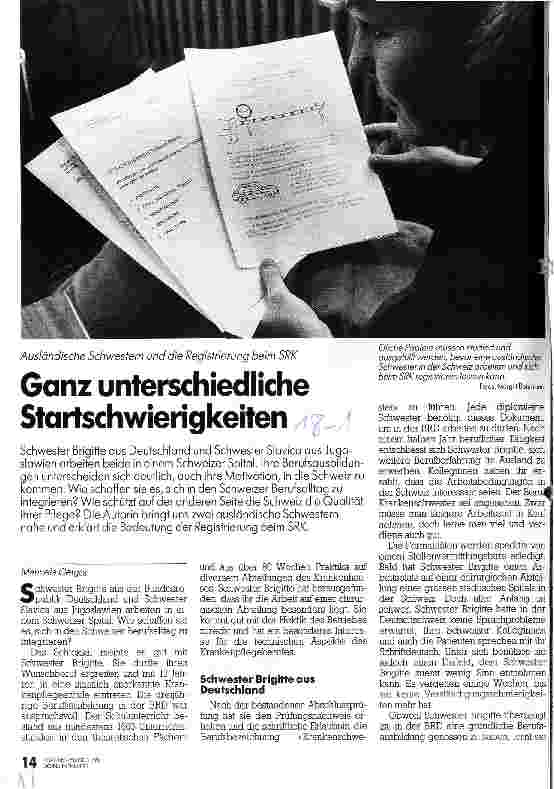 Vorschauseite 1: Ganz unterschiedliche Startschwierigkeiten