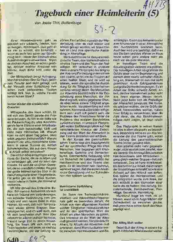 Vorschauseite 1: Tagebuch einer Heimleiterin (5)