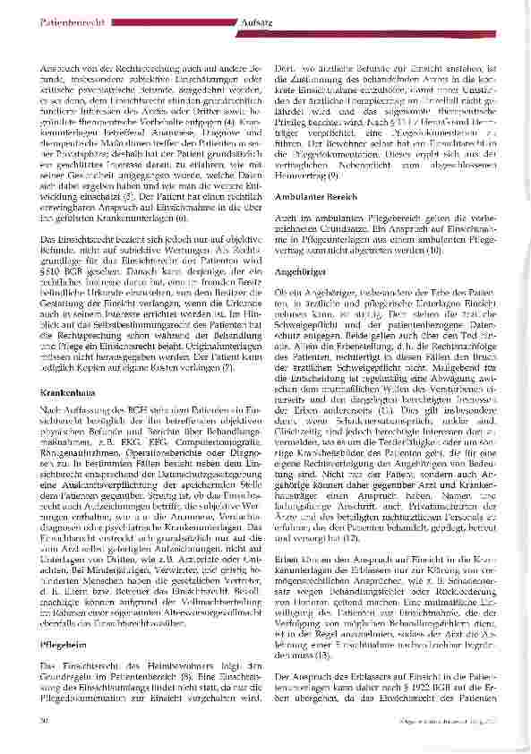 Vorschauseite 2: Die Einsichtnahme in Krankenunterlagen