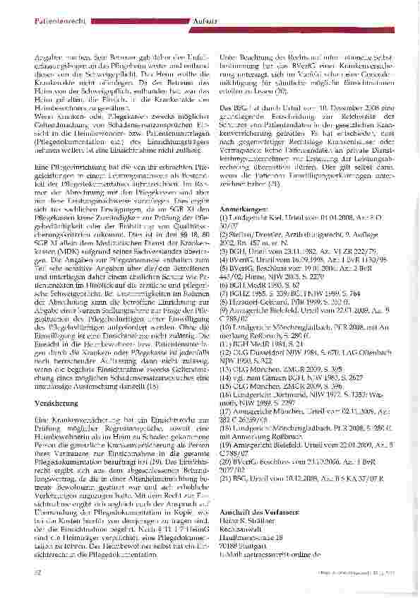 Vorschauseite 4: Die Einsichtnahme in Krankenunterlagen