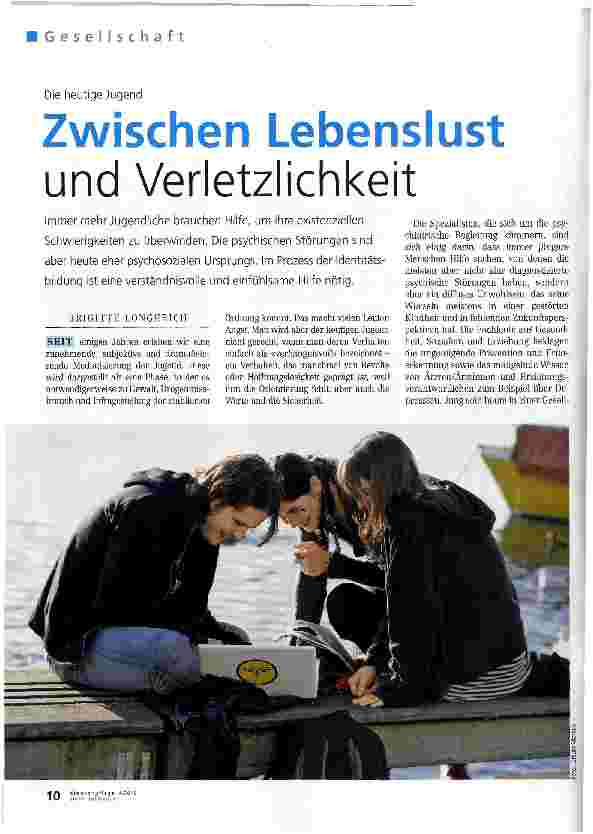 Vorschauseite 1: Zwischen Lebenslust und Verletzlichkeit