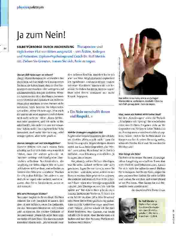 Vorschauseite 1: Ja zum Nein!